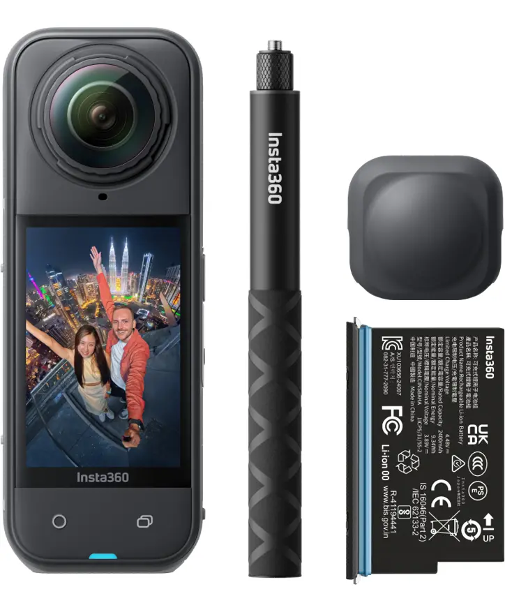 Câmera Insta360 X5 com Kit de Acessórios Caixa Branca